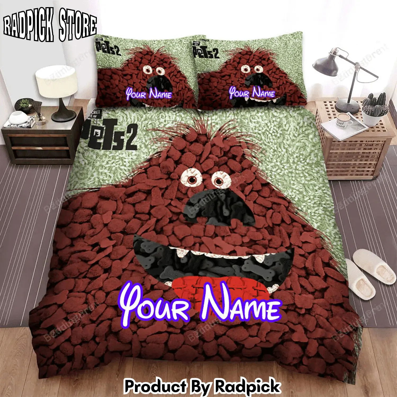 Radpick the secret life of pets 2 movie illustration 5 bed sheets duvet cover personalized name bedding sets rp327960